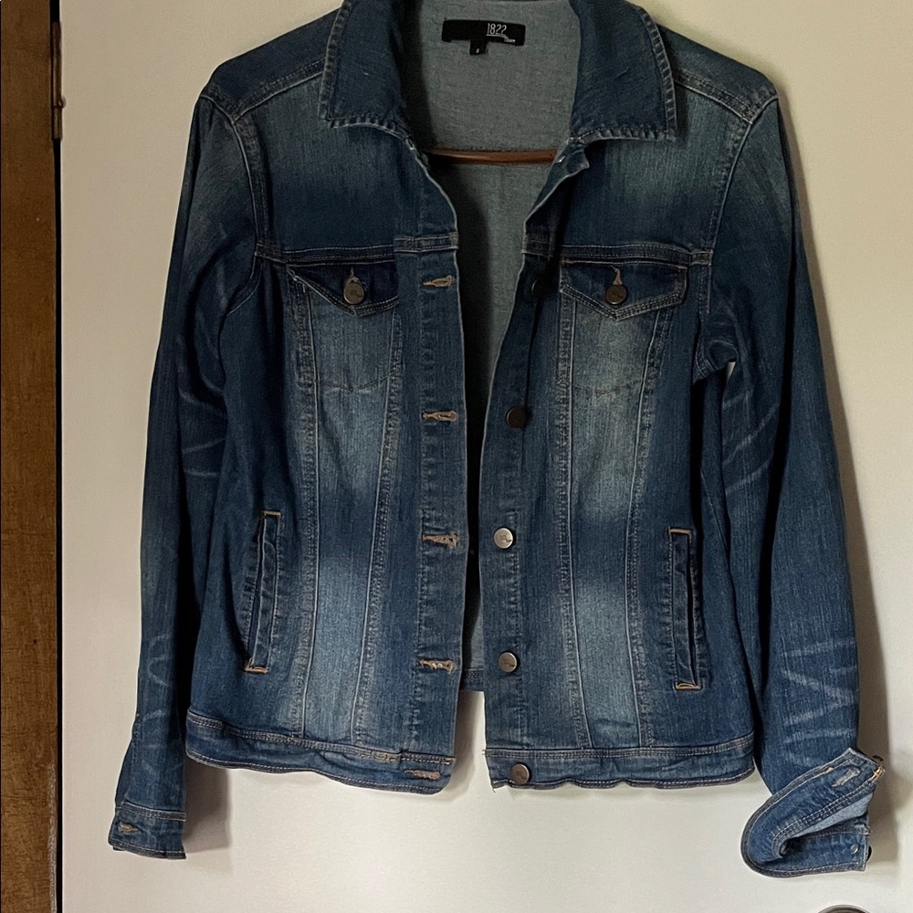 1822 Denim Faded Blue Jean Jacket
